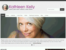 Tablet Screenshot of kathleenkellymusic.com
